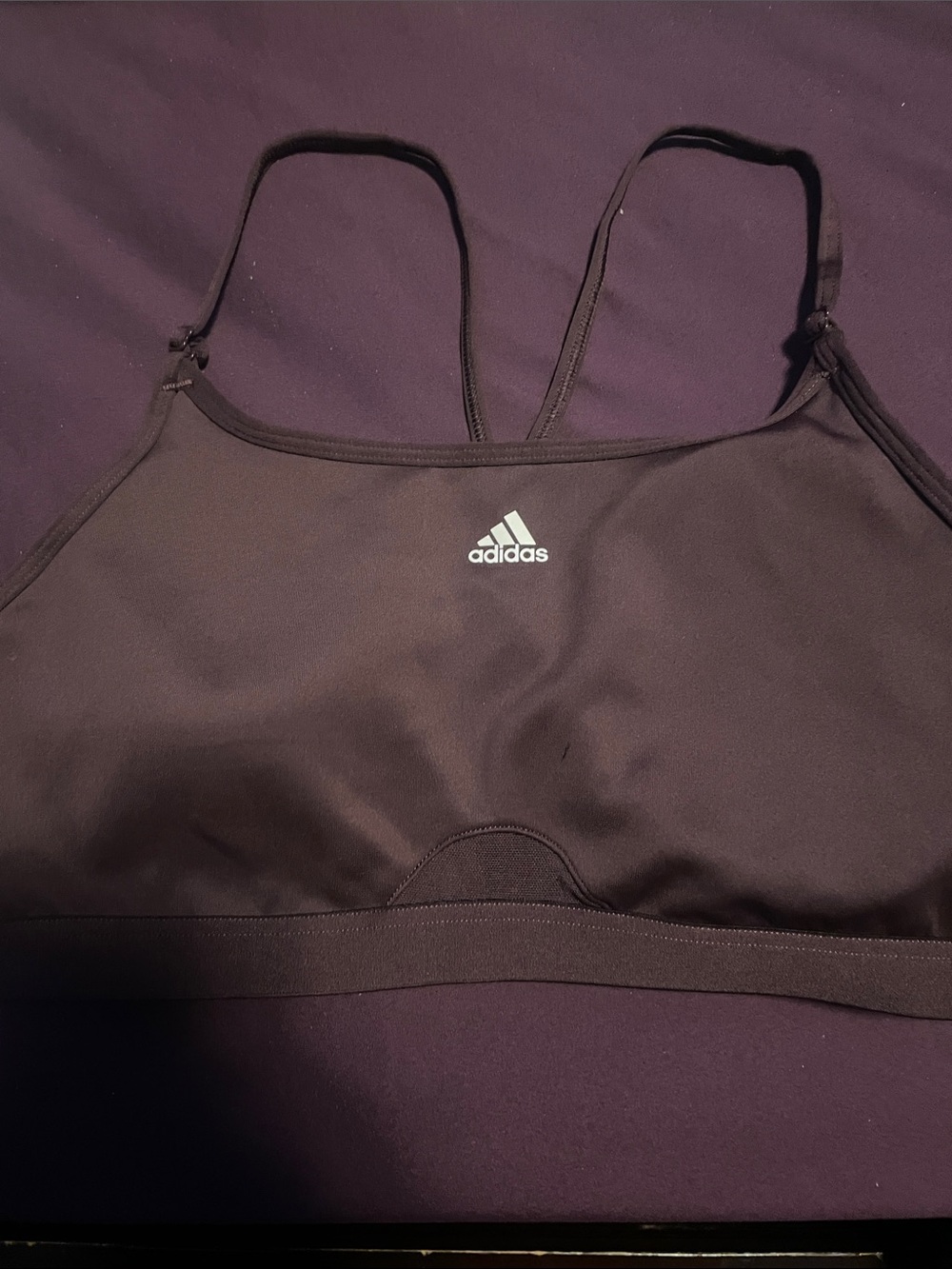 Adidas aeroreact low impact sports bra fits size A-C